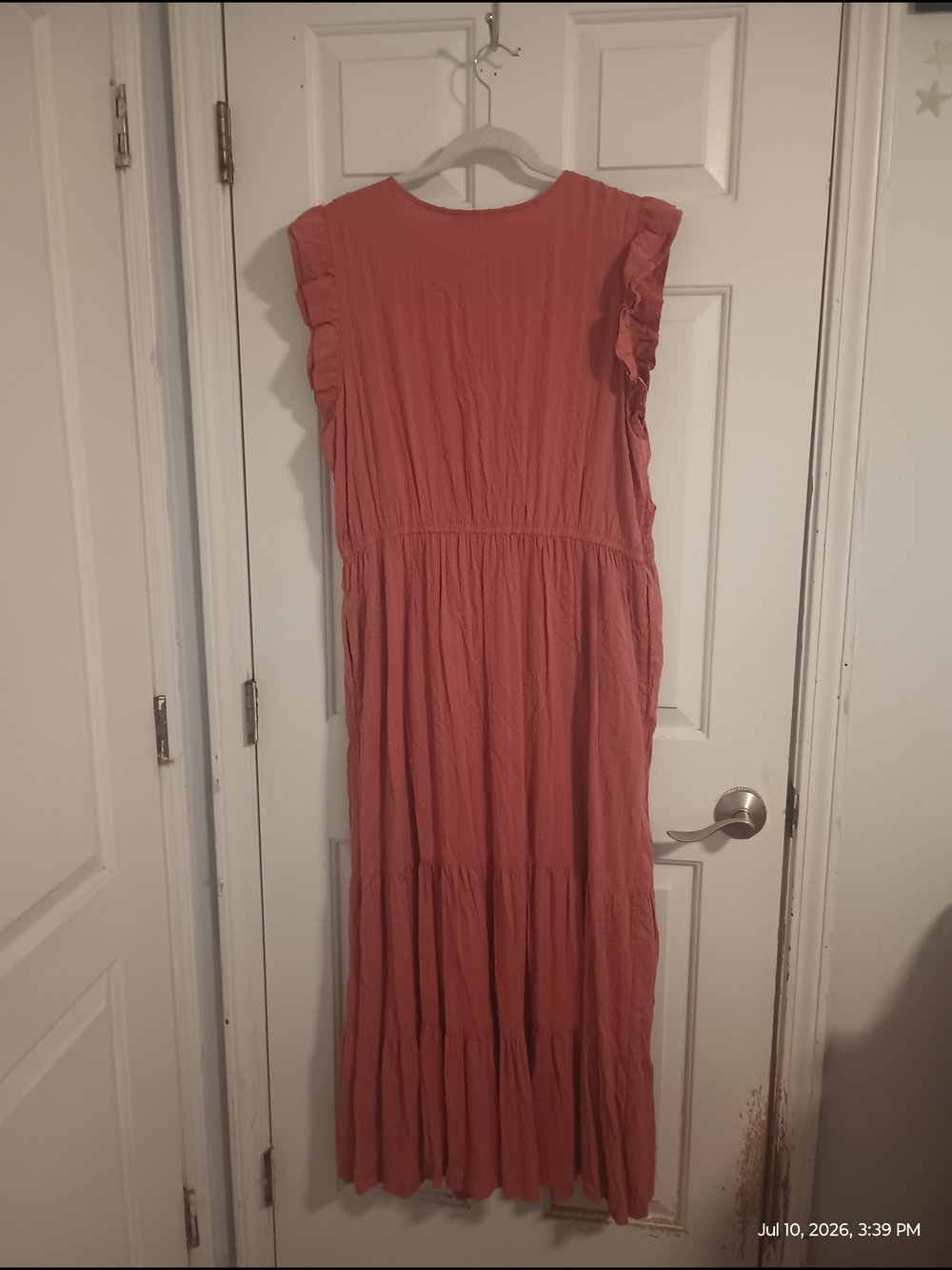 Sonoma Rusty Rose Ruffle-Sleeve Maxi Dress - Picture 9 of 10